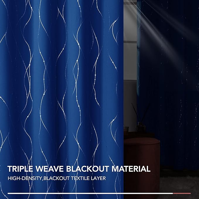 Deconovo Blackout Curtains, 52 x 54 Inch Drapes - Image 7