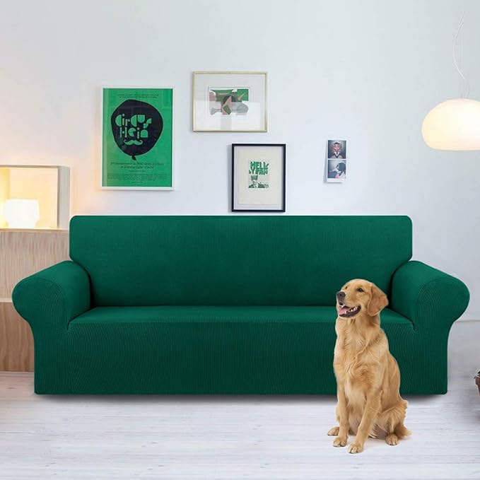 KEKUOU Stretch Oversized Sofa Slipcover 1 Piece Couch Sofa Cover Furniture - Image 2