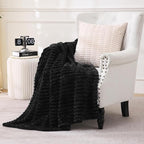 Black Fleece Throw Blanket 50”×60” - Image 2