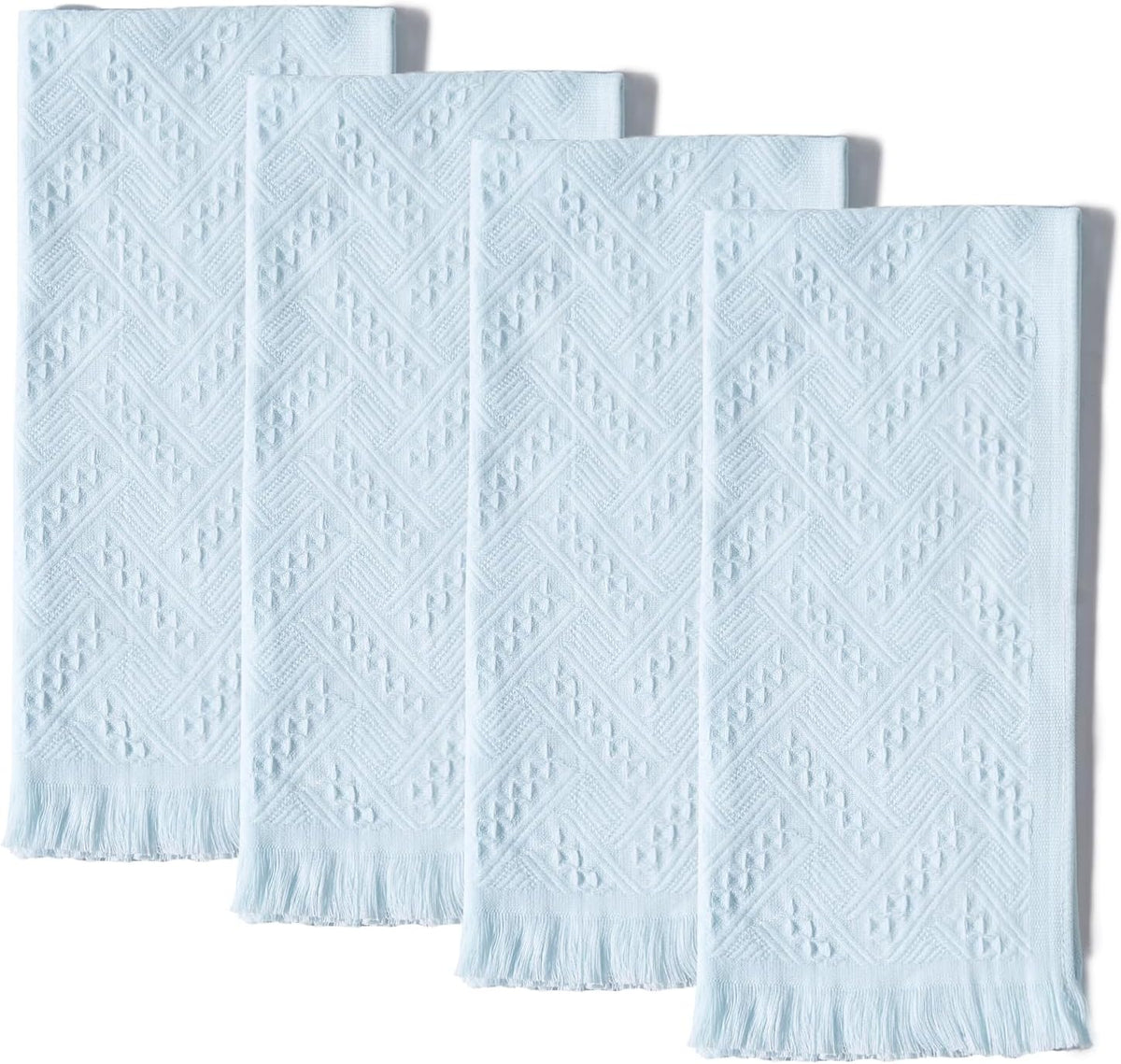 HEAVYWOOD Bathroom Hand Towel Turkish Cotton Face Towel 14X30 Absorbent Soft Face Kitchen Towel Decorative Set Boho Farmhouse Bathroom Decor (Beige, Pink, Coffee, Blue)