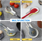 Spoon Rest for Stove Top Kitchen Decor Ceramic Spoon Holder (Lemon)
