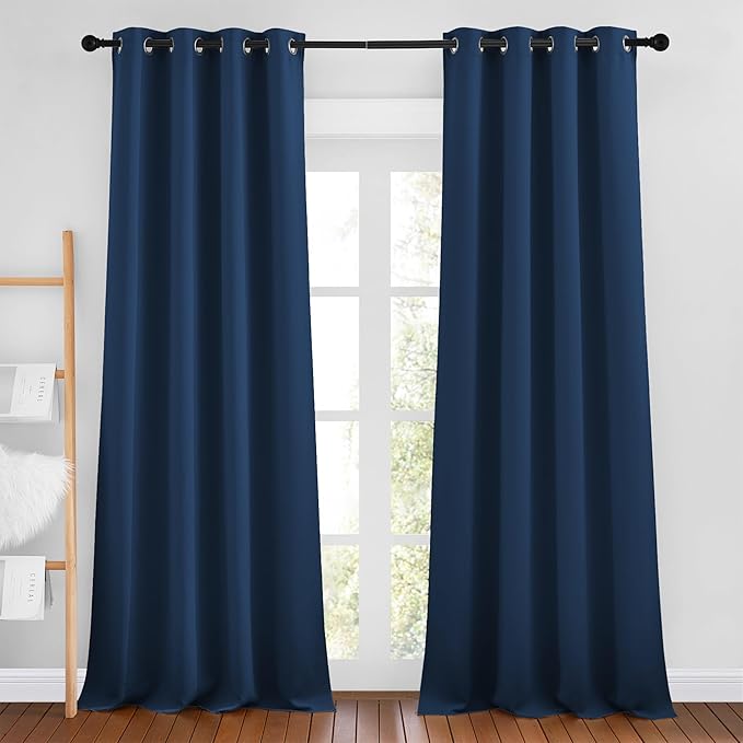 NICETOWN Moroccan Blue Room Darkening Curtains by NICETOWN
