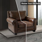 Leather Look Couch Cushion Covers Sofa Seat Slipcovers Sets Couches Furniture - Image 7