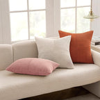 MIULEE Beige Decorative Throw Pillow Covers 18x18 Inch - Image 5