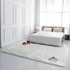 linmopm Faux Fur Rug White Sheepskin Shag Fluffy Fuzzy 6x9 ft Rugs - Image 3