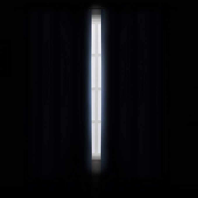 LEMOMO Sky Blue Thermal Blackout Curtains/38 x 84 Inch/Set of 2 Panels Room - Image 3