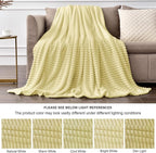 BEDELITE Fleece Throw Blanket for Couch – 3D Ribbed Jacquard Soft and Warm - Image 6