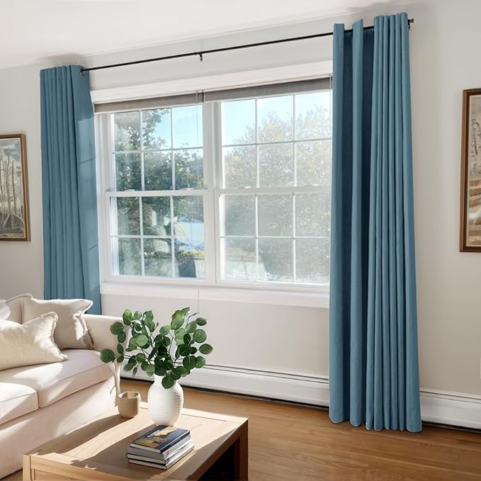 100% Blackout Shield Linen Blackout Curtains - Image 7