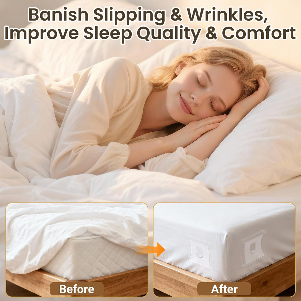 INSMART Sheet Holders-Bed Sheet Holder for Corners&Sides, 4 Pcs
