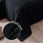 Exclusivo Mezcla Fleece Black Throw Blanket - Image 5