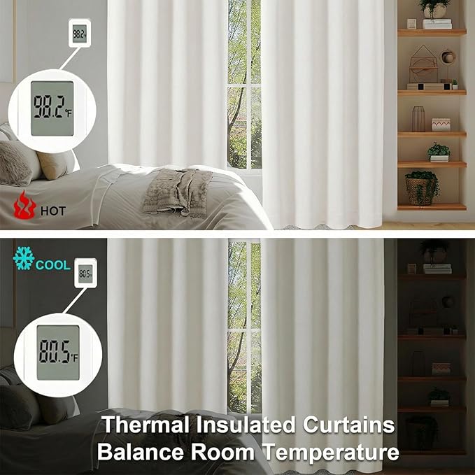 Simplebrand Ava Light Beige Light Filtering Curtains - Image 6