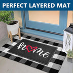 EARTHALL Door Mat Outside Inside Home Doormat, Durable Floor Mat Non Slip Mat - Image 3