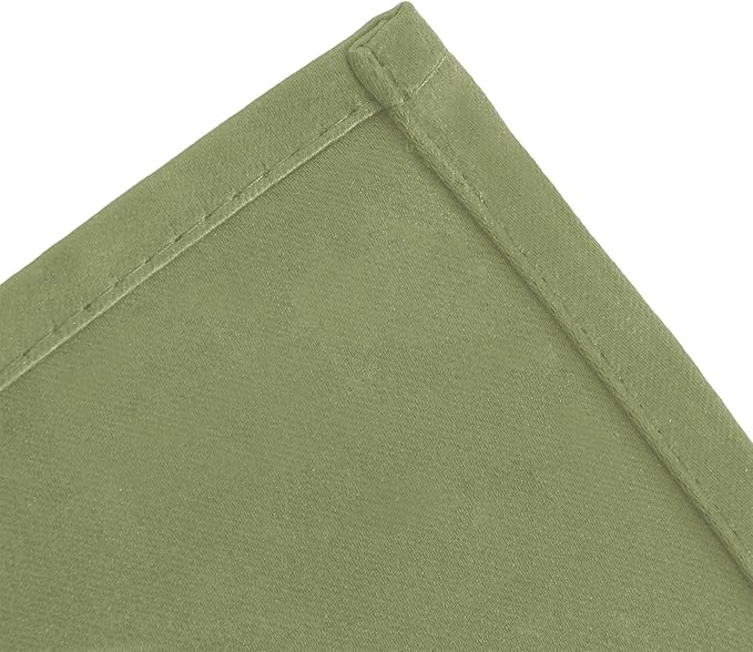 LEMOMO Blackout Curtains 66 x 54 Inch Long Sage Green Curtains Set of 2 Panels - Image 7