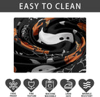 XCHI Halloween Spooky Ghost Rectangle Tablecloth Decorations 60x84 Inch