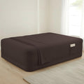 Mocassi Luxury King Air Mattress Fitted Sheet with Smart Pockets, King Size Air Bed Sheets, 16-24 Inch Extra Deep Pocket, Hotel Quality, Soft, Brown