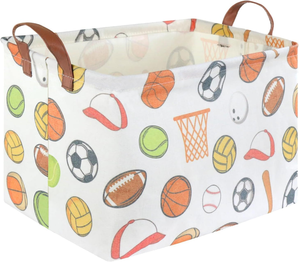 FXOLCSHE Rectangular Car basket,Car toy storage box,Collapsible Car Storage basket for boys,Waterproof PE Coating Storage,bedroom decor,Nursery hamper,Toy Organizer,Gift Basket(Vehicles)