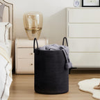 YOUDENOVA Woven Rope Laundry Hamper Basket, 72L Blanket Basket for Nursery
