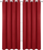 LEMOMO Blackout Curtains 52 x 84 inch/Bright Red Curtains Set of 2 - Image 2