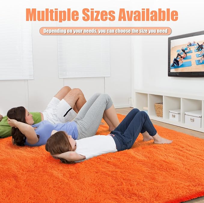 Shag Area Rug for Bedroom 5x8, Soft Fuzzy Rug Non-Shedding Indoor Plush Carpet - Image 5