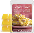 ScentSationals Iced Lemon Sugar Cookies Scented Wax Melts 10oz (24 Cubes)