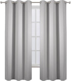 LEMOMO Blackout Curtains 42 x 95 inch/Light Grey Curtains Set of 2 - Image 2