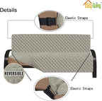 Easy-Going Futon Sofa Slipcover Reversible Sofa Cover Armless Couch Cover Water - Image 3