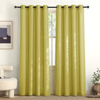 NICETOWN Bright Yellow Linen Curtains by NICETOWN