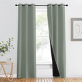 NICETOWN 100% Blackout Window Curtain Panels, Heat and Full Light Blocking by NICETOWN