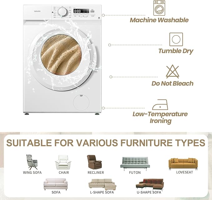 HANDONTIME Washable Couch Covers - Image 6
