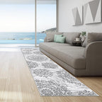 HEBE Hallway Runner Rug 2'8''x12' Washable Vintage Distressed Area Rugs Non - Image 7