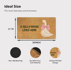 A Silly Goose Lives Here Door Mat
