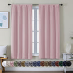 Simplebrand Ava Blush Blackout Curtains by Simplebrand