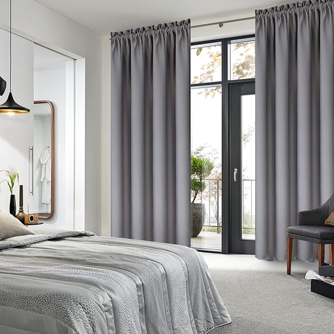 DWCN Blackout Curtains for Bedroom – Thermal Insulated Energy Saving Drapes for - Image 2