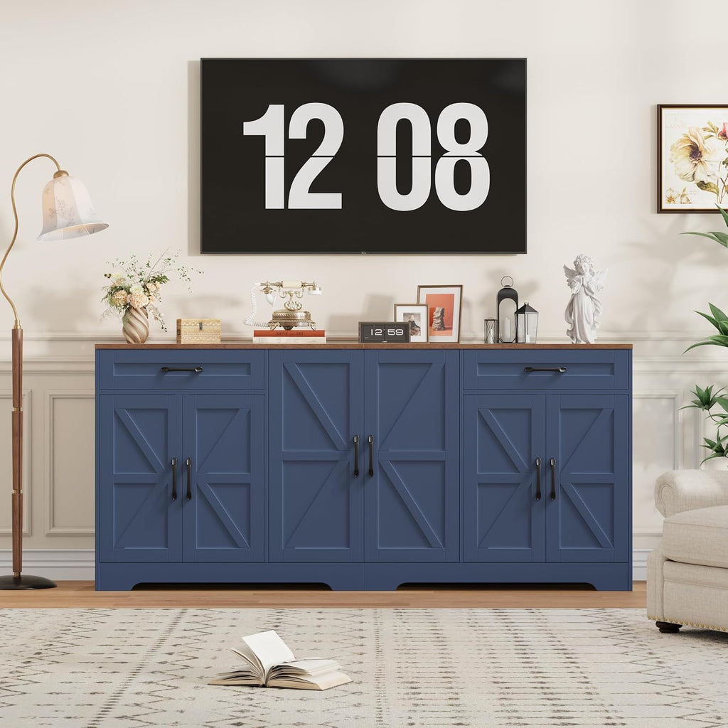 BOTLOG 71” Large Sideboard Buffet Cabinet with Storage