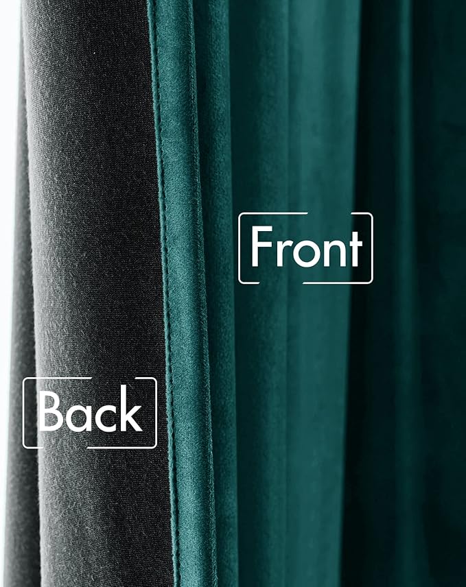 MIULEE Velvet Curtains 84 inches 2 Panels - Image 6
