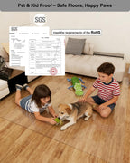【16 Anti-Slip Stickers Included】 2'×4' Clear Plastic Floor Runner, Waterproof Clear Carpet Runner, Wipeable Vinyl Runners, Non Slip Floor Runners for Kitchen, Outdoor, Easy Clean Rug Protector Mat