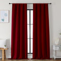 Simplebrand Ava Red Blackout Curtains by Simplebrand