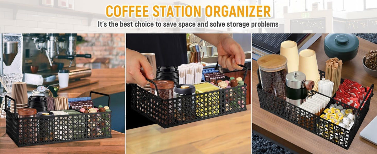 Coffee Station Organizer Metal Coffee Bar Organizer Coffee Pods Holder