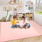 Amearea Large Modern Area Rugs for Bedroom Living Room, 5x8 Feet Pink Thickened - Image 6