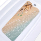 Bathtub Shower Mat 40X16 Inch, Non-Slip, for Toddler, Ocean Sea