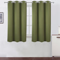 LEMOMO Oilve Green Blackout Curtains 38 x 54 Inch Length/Set of 2 Curtain by Lemomo
