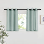 NICETOWN Sage Green Short Linen Curtains by NICETOWN