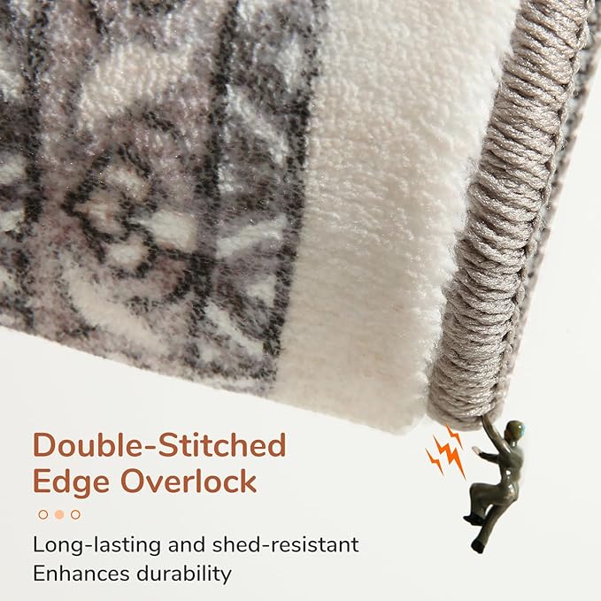 OPPODREAM Soft Area Rugs 4x6, Low-Pile Washable Rugs 4x6 - Image 3