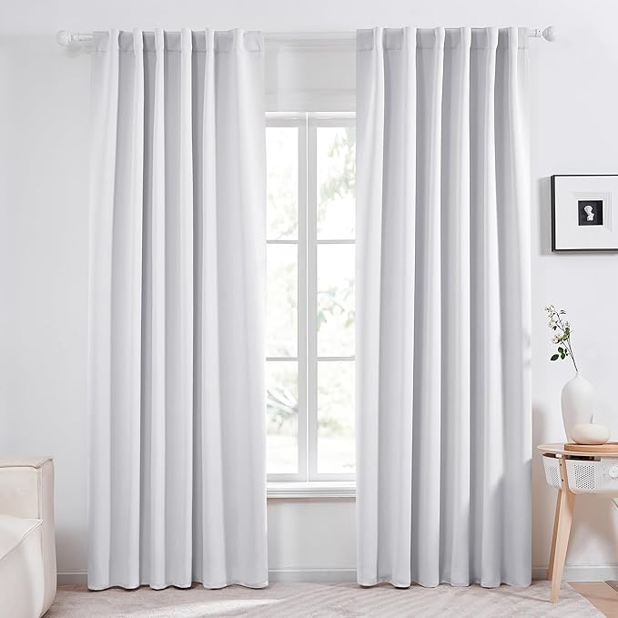 Deconovo Blackout Curtains, Thermal Insulated, W52 x L95 2 Panels, Back Tab by Deconovo
