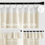 MIULEE Birch Back Tab Blackout Curtains 72 Inches Long 2 Panels Set - Image 3