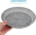 Yardwe Vintage Iron Flower Pot Saucer 7.7 Inch Metal Plant Water Catcher Tray for Indoor Outdoor Garden Plant Container Accessories