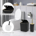 19PCS Bathroom Accessories Set, Black and Gold Bathroom Set for Modern Home