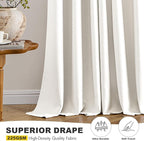 MIULEE Ivory Blackout Curtains - Image 5