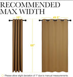 NICETOWN Sleek Blackout Curtains 68 inches Length - Image 7