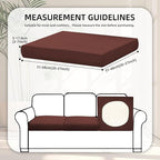 8Pcs Stretch Patio Cushion Covers, Outdoor Couch Covers Replacement, Outdoor - Image 2